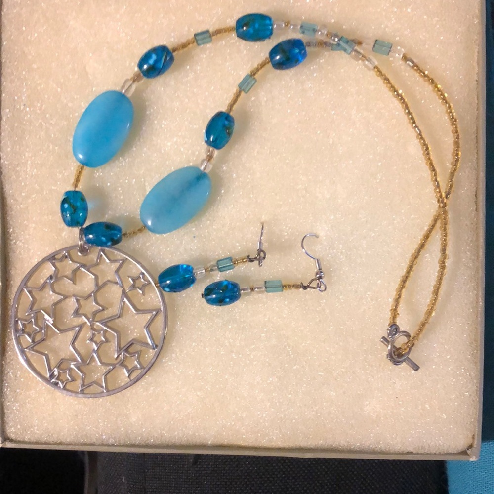 Handmade Necklace and Earring Set